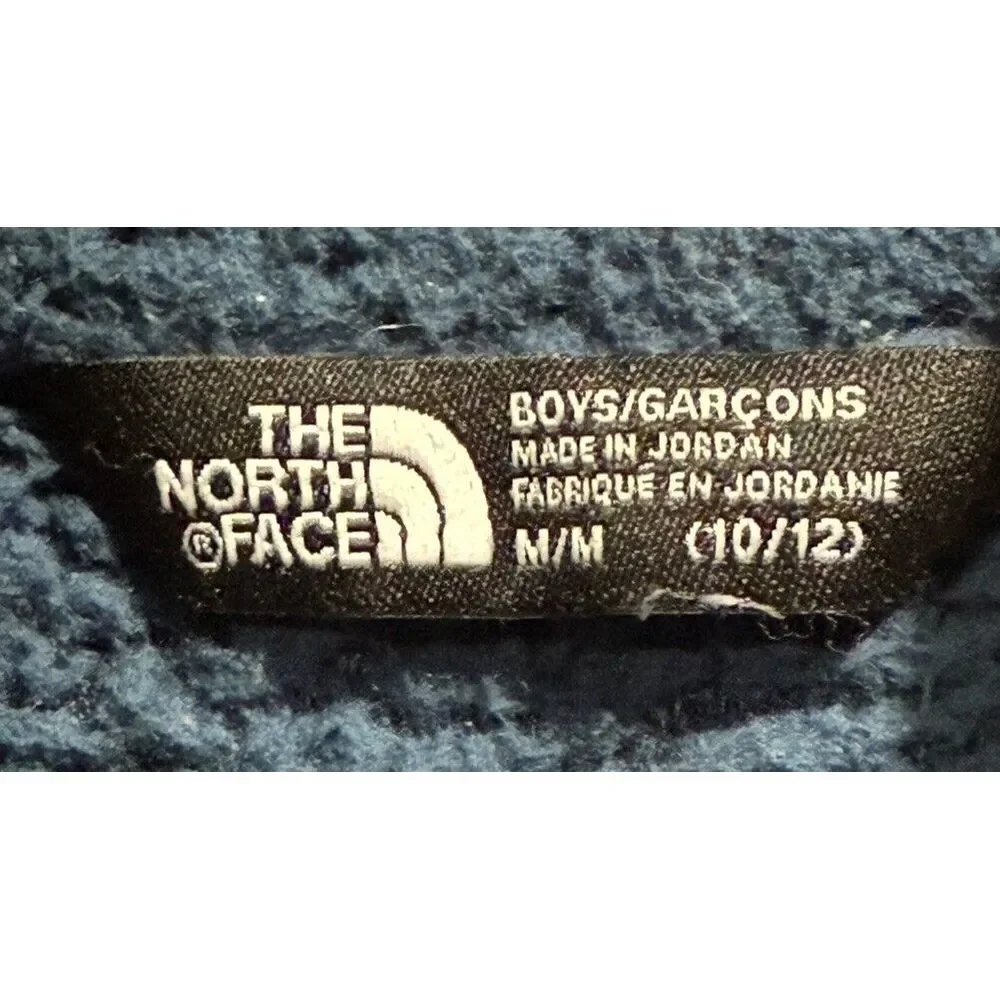 The North Face Sherpa Blue Full Zip Jacket Youth Size L Boys (10-12) W (XXS) EUC